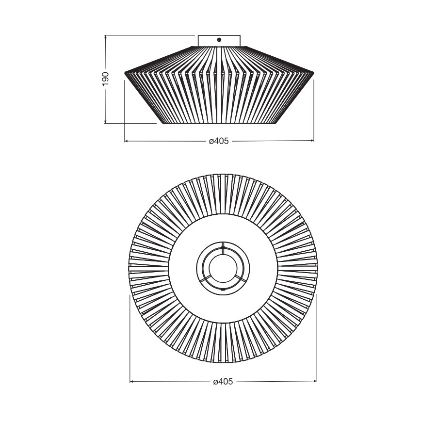 Osram - Plafonnier DECOR STRIPES 1xE27/10W/230V Ø 40,5 cm beige