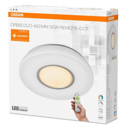 Osram - Plafonnier dimmable LED SILARA DUO 1xLED/30W/230V 2700-6000K + télécommande