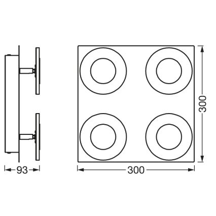 Osram - Plafonnier LED dimmable pour salle de bains SMART+ WAVE LED/24W/230V 3000-6500K IP44 Wi-Fi