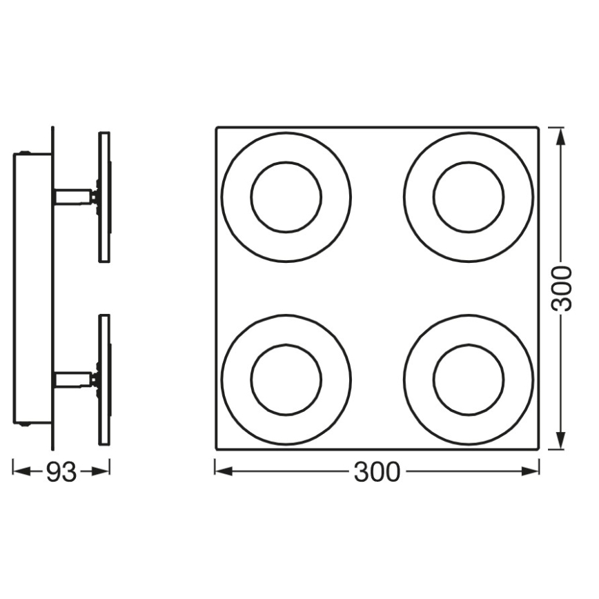 Osram - Plafonnier LED dimmable pour salle de bains SMART+ WAVE LED/24W/230V 3000-6500K IP44 Wi-Fi