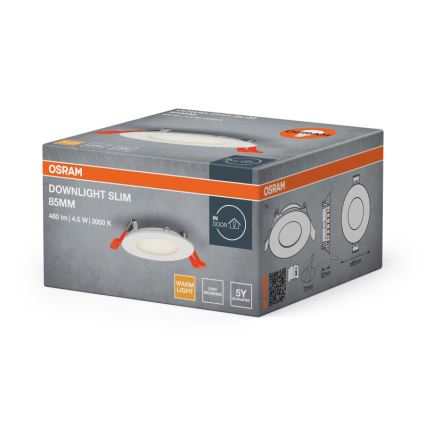 Osram - Plafonnier encastré SLIM LED/4,5W/230V 3000K