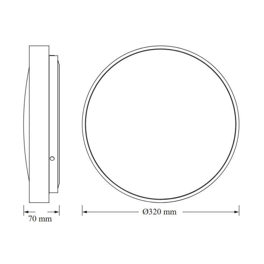 Osram - Plafonnier LED avec capteur crépusculaire CEILING LUXO LED/18W/230V Ø 32 cm argenté