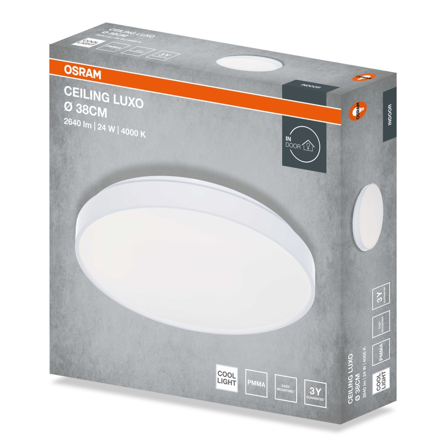 Osram - Plafonnier LED CEILING LUXO LED/24W/230V Ø 38 cm blanc