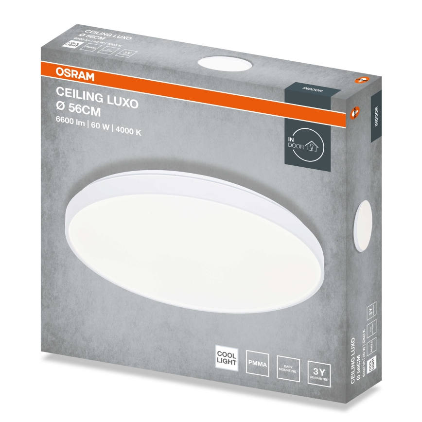 Osram - Plafonnier LED CEILING LUXO LED/60W/230V Ø 56 cm blanc