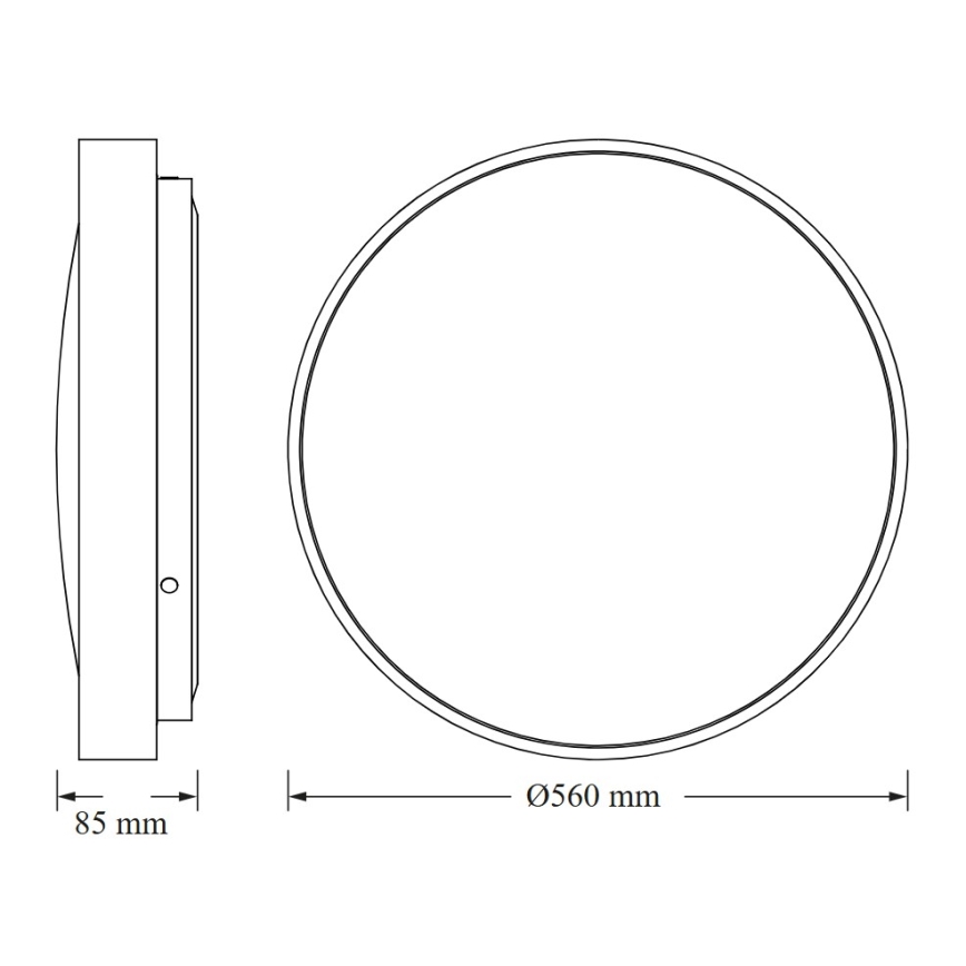 Osram - Plafonnier LED CEILING LUXO LED/60W/230V Ø 56 cm blanc