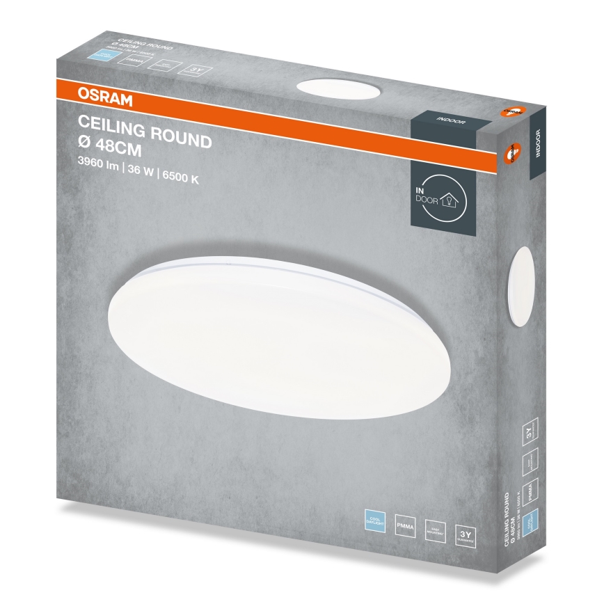 Osram - Plafonnier LED CEILING ROUND LED/36W/230V 6500K Ø 48 cm blanc