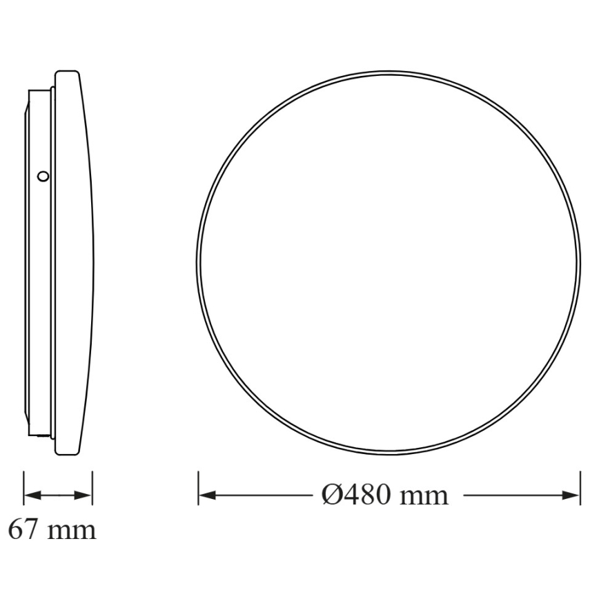 Osram - Plafonnier LED CEILING ROUND LED/36W/230V 6500K Ø 48 cm blanc