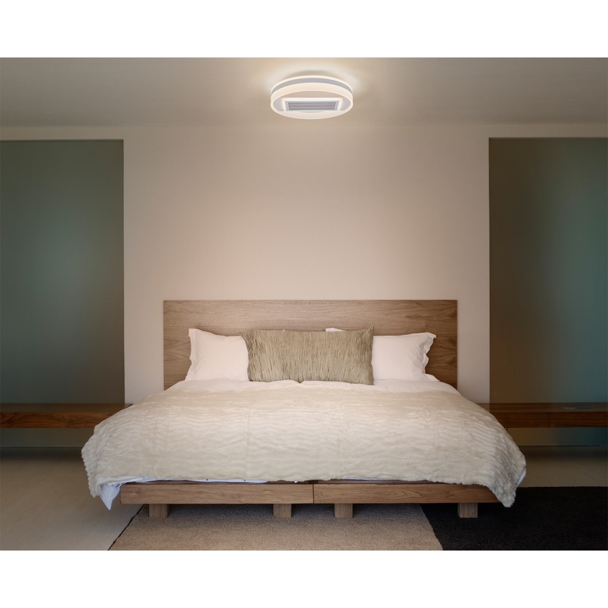 Osram - Plafonnier LED dimmable avec ventilateur (LED/55W/230V 3000-6500K), blanc + télécommande