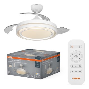 Osram - Plafonnier LED dimmable avec ventilateur PONIENTE LED/36W/230V 3000/4000/6500K + télécommande