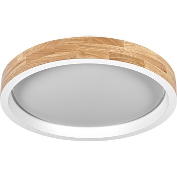 Osram - Plafonnier LED dimmable MARIANO LED/24W/230V Ø 41 cm chêne/blanc