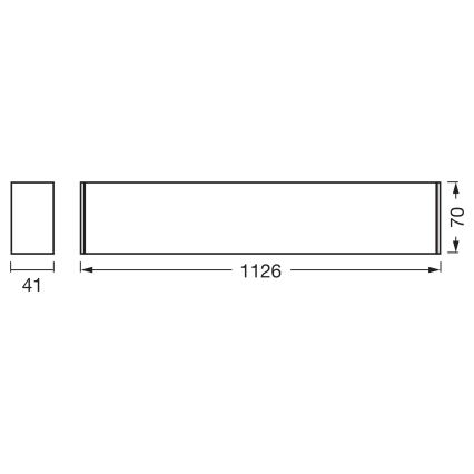 Osram - Plafonnier LED dimmable OFFICE LINE LED/11/20/30W/230V 4000K 112,6 cm blanc