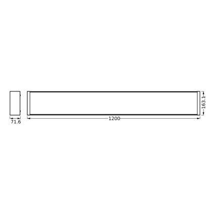 Osram - Plafonnier LED dimmable OFFICE LINE LED/40W/230V 120 cm + télécommande