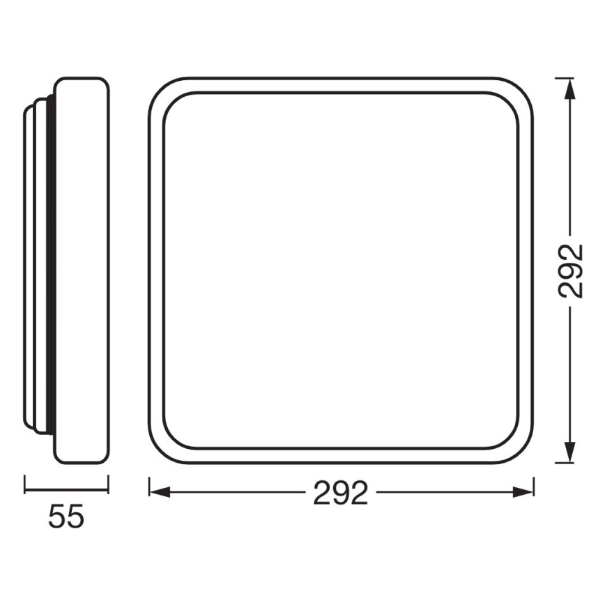 Osram - Plafonnier LED dimmable ORBIS ALICIA LED/16W/230V 29,2x29,2 cm beige