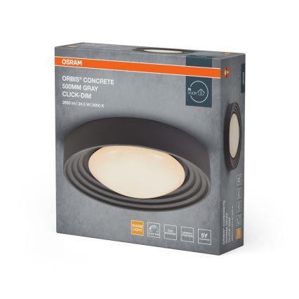 Osram - Plafonnier LED dimmable ORBIS CONCRETE LED/24,5W/230V Ø 50 cm gris/béton