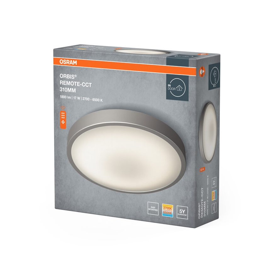 Osram - Plafonnier LED dimmable ORBIS LED/17W/230V 2700-6500 K Ø 31 cm + télécommande