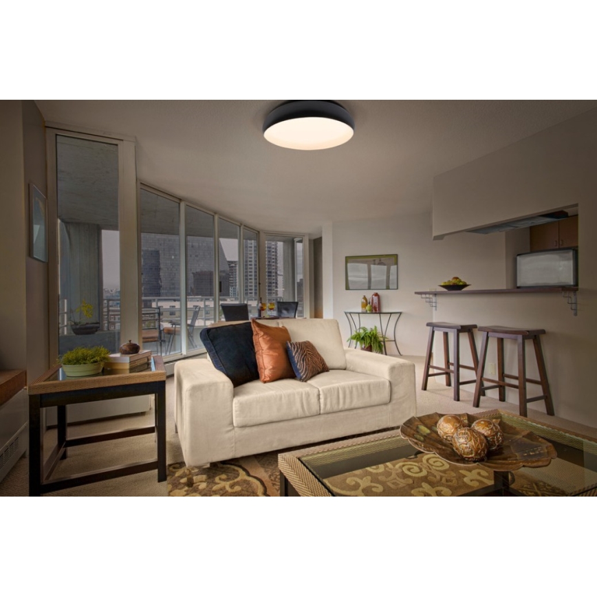 Osram - Plafonnier LED dimmable ORBIS LIVIA LED/16W/230V Ø 30 cm noir/blanc