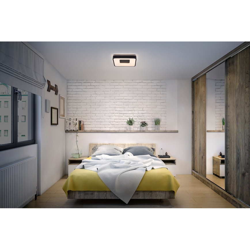 Osram - Plafonnier LED dimmable ORBIS PIANA LED/16W/230V 29x29 cm noir