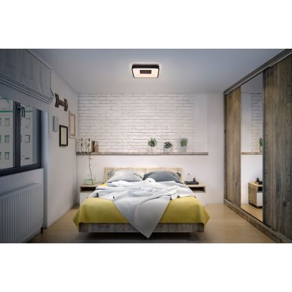 Osram - Plafonnier LED dimmable ORBIS PIANA LED/36W/230V 48,5x48,5 cm noir
