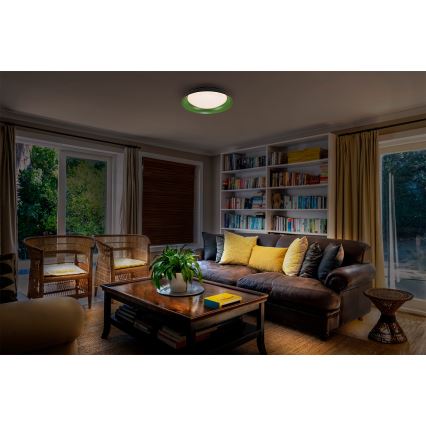 Osram - Plafonnier LED dimmable ORBIS PLATE LED/35W/230V, diam. 43 cm, vert/noir