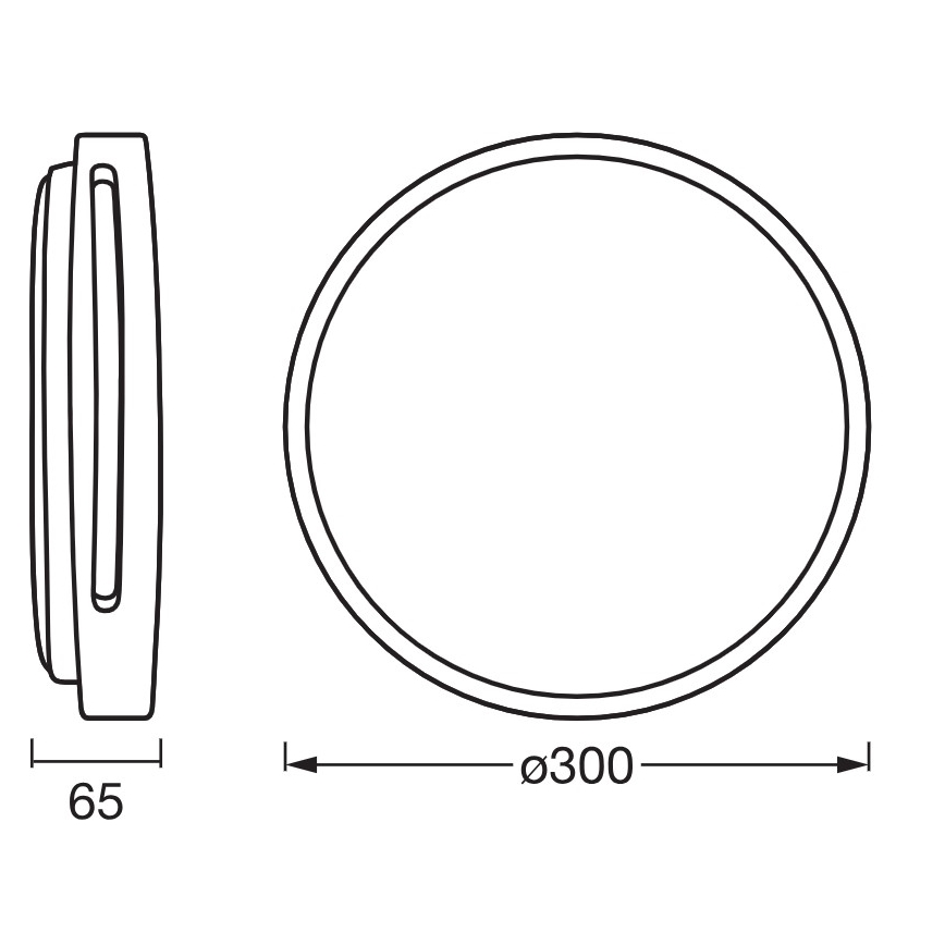 Osram - Plafonnier LED dimmable ORBIS WOODBURRY LED/16W/230V Ø 30 cm