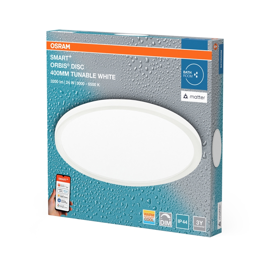 Osram - Plafonnier LED dimmable pour salle de bains SMART+ DISC LED/24W/230V 3000-6500K IP44 Wi-Fi