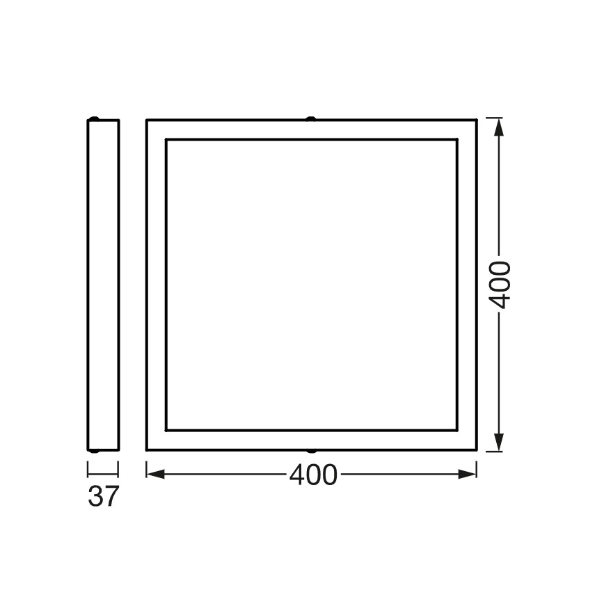 Osram - Plafonnier LED dimmable SMART+ DOWNLIGHT LED/22W/230V 40x40 cm 3000-6500K Wi-Fi