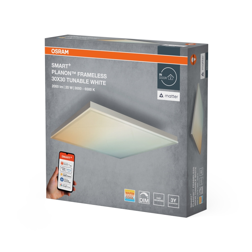 Osram - Plafonnier LED dimmable SMART+ FRAMELESS LED/20W/230V 3000-6500K 30x30 cm Wi-Fi
