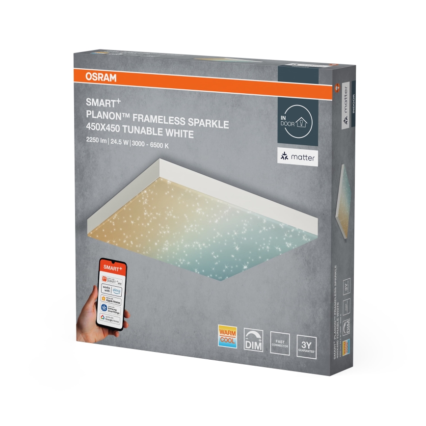 Osram - Luminaire de plafond LED dimmable SMART+ FRAMELESS LED/24,5W/230V 3000-6500K 45x45 cm Wi-Fi
