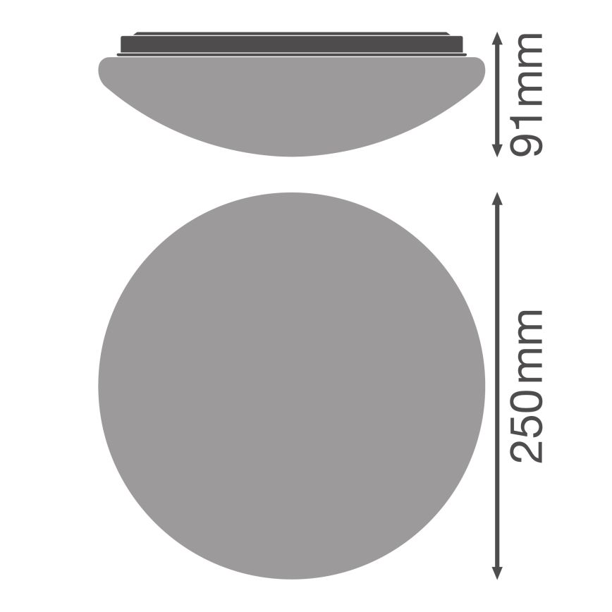 Osram - Plafonnier LED ESSENTIAL LED/13W/230V Ø 25 cm blanc