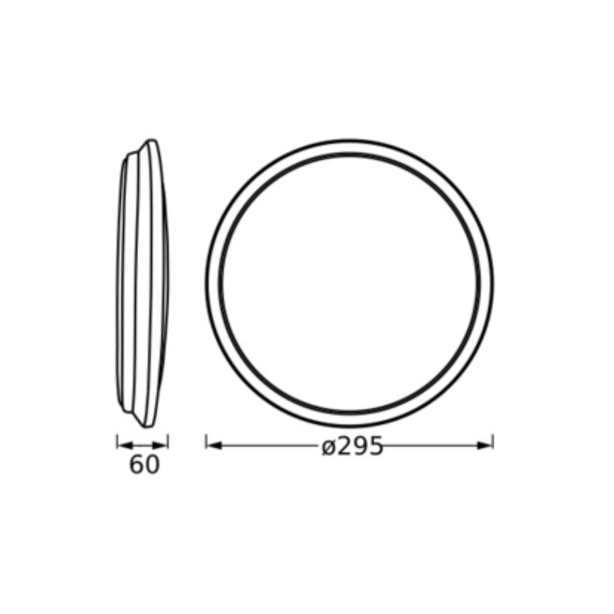 Osram - Plafonnier LED ORBIS DUBLIN LED/16W/230V Ø 30 cm argenté