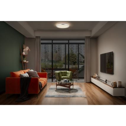 Osram - Plafonnier LED ORBIS HELMAN 24W/230V Ø 39 cm argenté