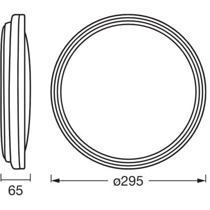 Osram - Plafonnier LED ORBIS HELMAN LED/16W/230V Ø 29,5 cm argenté