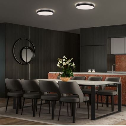 Osram - Plafonnier LED ORBIS LONDON LED/24W/230V Ø 39,5 cm noir