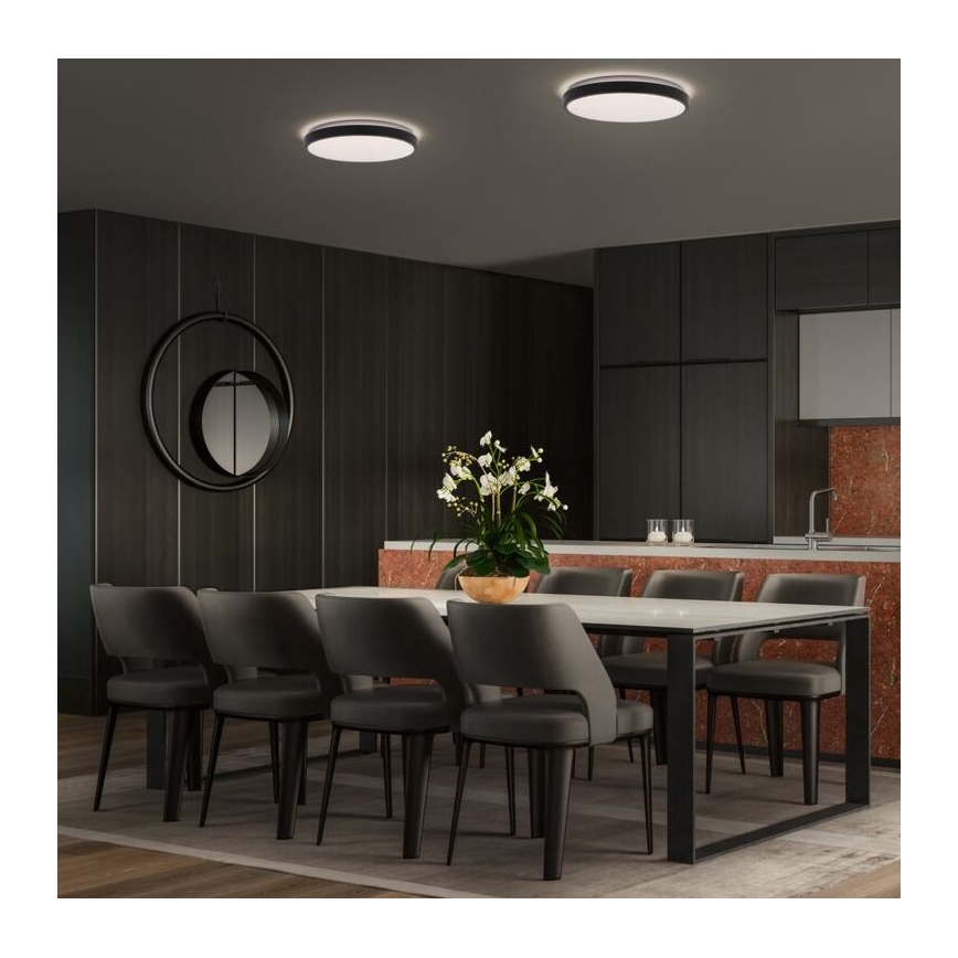 Osram - Plafonnier LED ORBIS LONDON LED/24W/230V Ø 39,5 cm noir