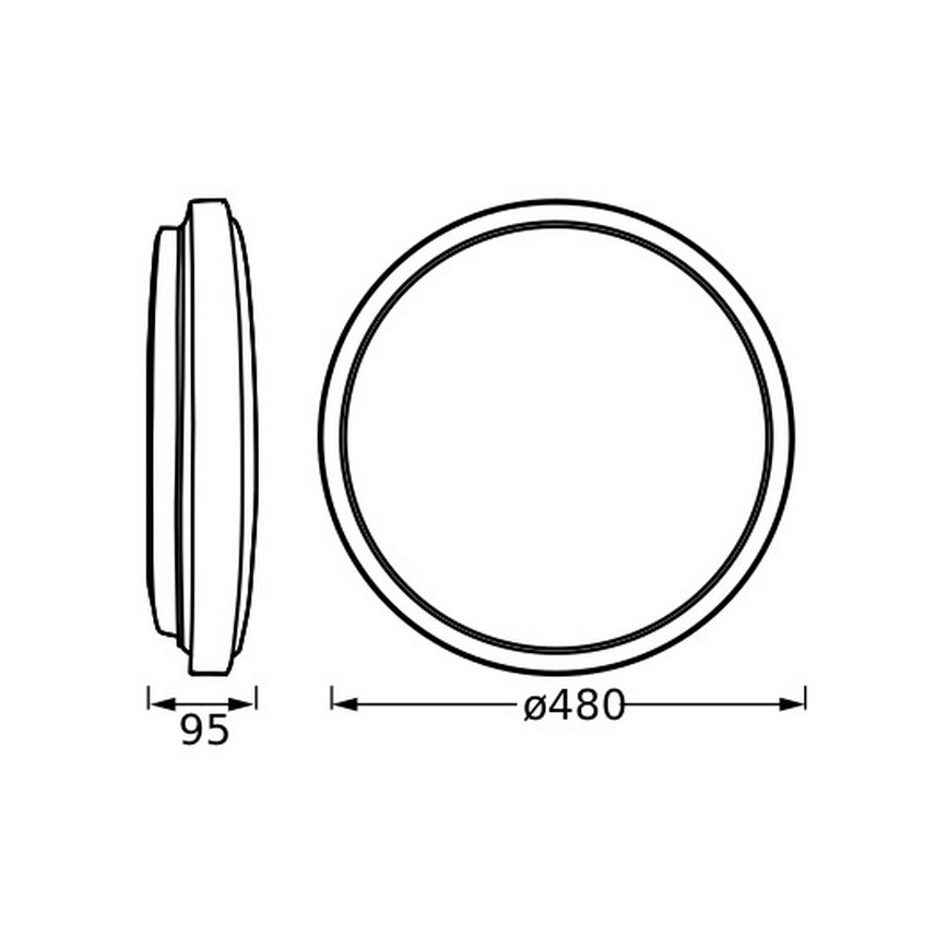Osram - Plafonnier LED ORBIS LONDON LED/36W/230V Ø 48 cm blanc