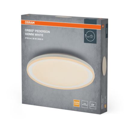 Osram - Plafonnier LED ORBIS PEDERSON LED/36 W/230 V diam. 55 cm blanc