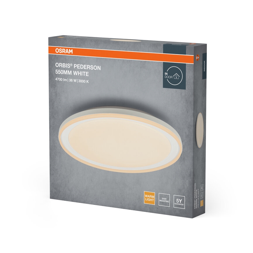 Osram - Plafonnier LED ORBIS PEDERSON LED/36 W/230 V diam. 55 cm blanc