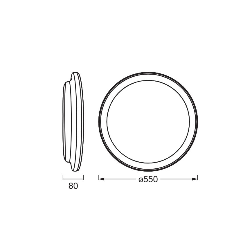 Osram - Plafonnier LED ORBIS PEDERSON LED/36 W/230 V diam. 55 cm blanc