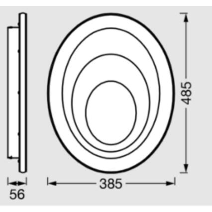 Osram - Plafonnier LED ORBIS SPIRAL LED/37W/230V blanc