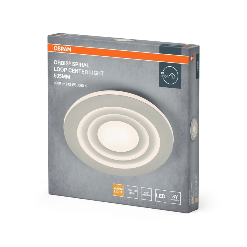 Osram - Plafonnier LED ORBIS SPIRAL LED/42W/230V Ø 50,5 cm blanc
