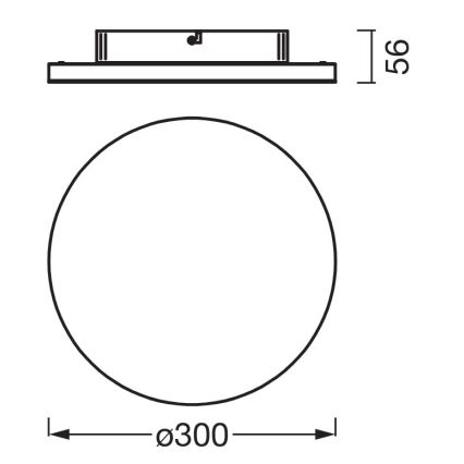 Osram - Plafonnier LED PLANON LED/20W/230V 3000K Ø 30 cm blanc