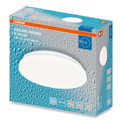 Osram - Plafonnier LED pour salle de bains CEILING ROUND LED/12W/230V 6500K Ø 26 cm IP44 blanc