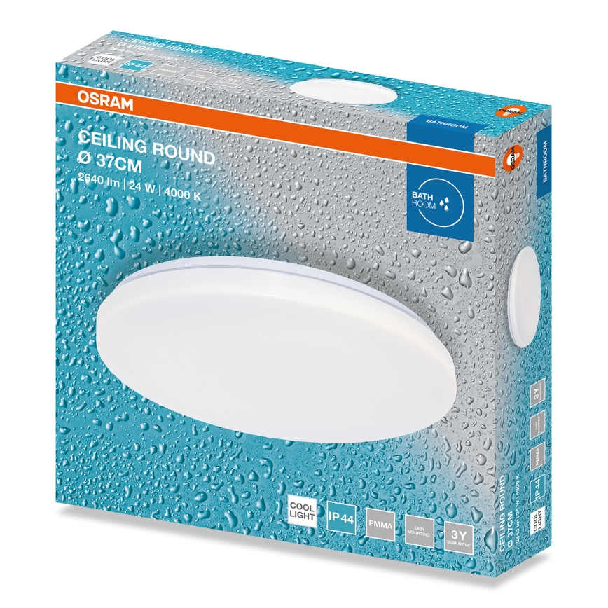 Osram - Plafonnier LED pour salle de bains CEILING ROUND LED/24W/230V 4000K Ø 37 cm IP44 blanc
