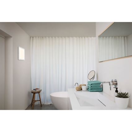 Osram - ORBIS DISC Plafonnier LED pour salle de bains, 22 W, 230 V, 3000/4000 K, 30 x 30 cm, IP44, blanc