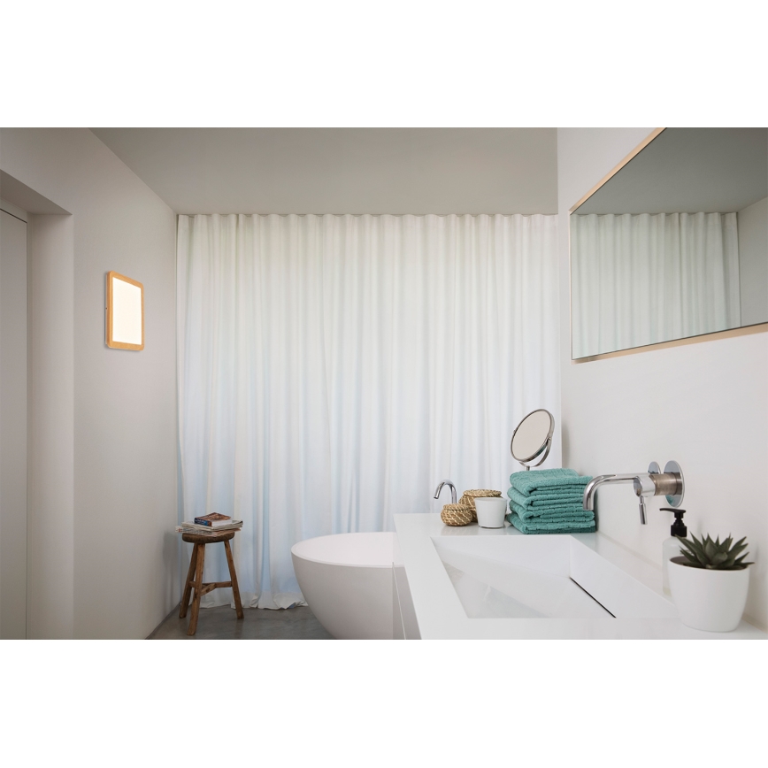 Osram - Plafonnier LED pour salle de bains ORBIS DISC LED/22W/230V 3000/4000K 30x30 cm IP44 marron
