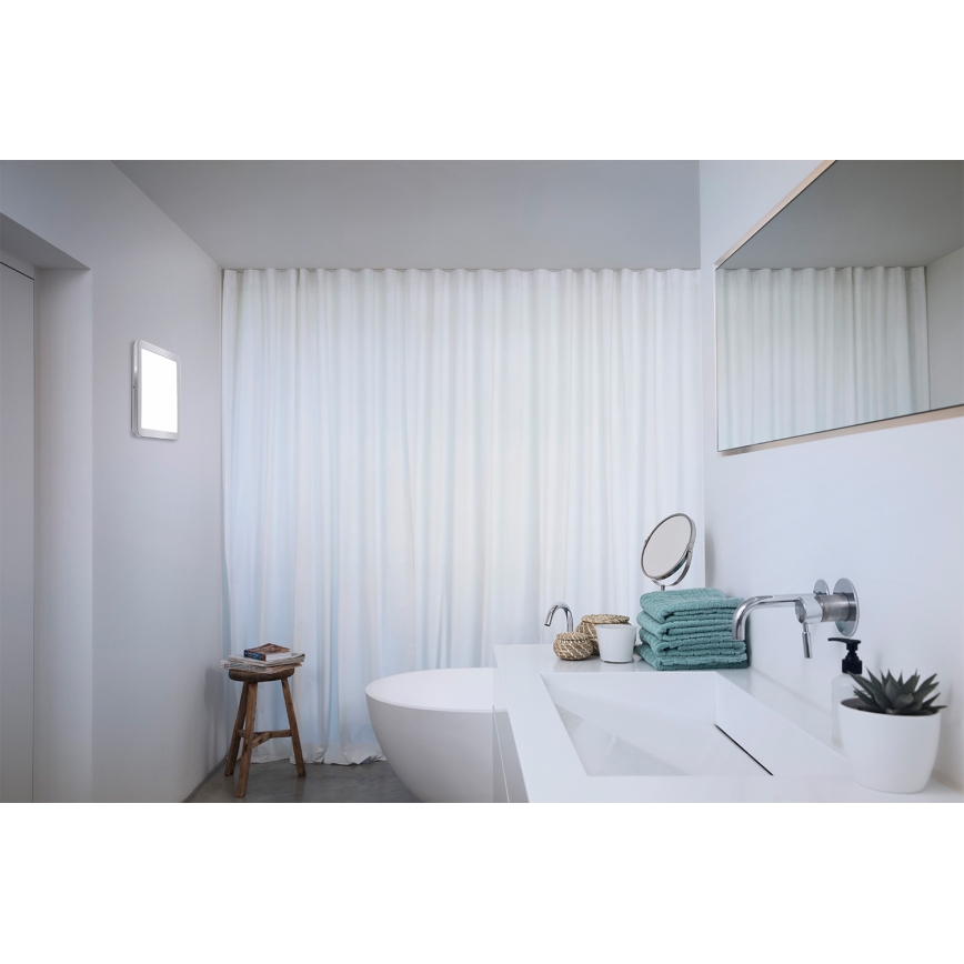 Osram - Plafonnier LED pour salle de bains ORBIS DISC LED/22W/230V 3000/4000K 30x30 cm IP44 en acier inoxydable