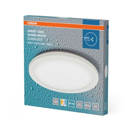 Osram - Plafonnier LED pour salle de bains ORBIS DISC LED/22W/230V 3000/4000K Ø 30 cm IP44 blanc