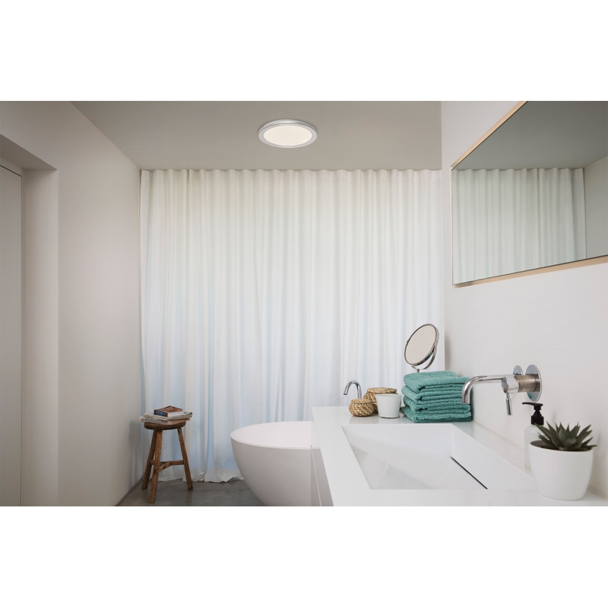 Osram - plafonnier LED pour salle de bains ORBIS DISC LED/22W/230V 3000/4000K Ø 30 cm IP44 chrome mat