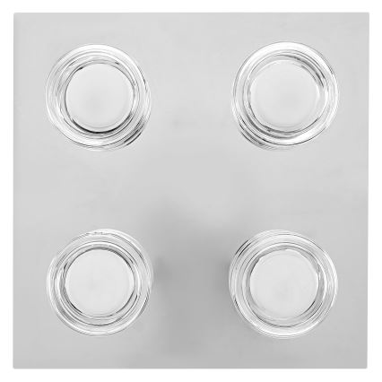 Osram - Plafonnier LED pour salle de bains ORBIS FLAME 4xLED/5,5W/230V 3000/4000K IP44 chrome brillant