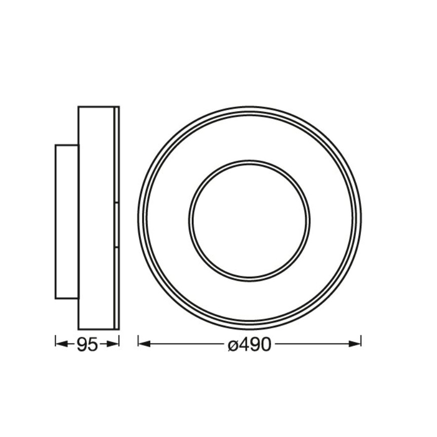 Osram- Plafonnier LED RGBW dimmable SMART+ CLARIA LED/32W/230V Ø 49 cm 2700-6500K Wi-Fi